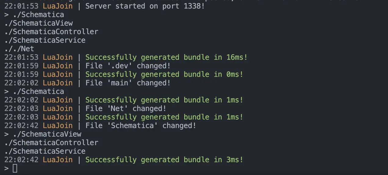 LuaJoin project screenshot