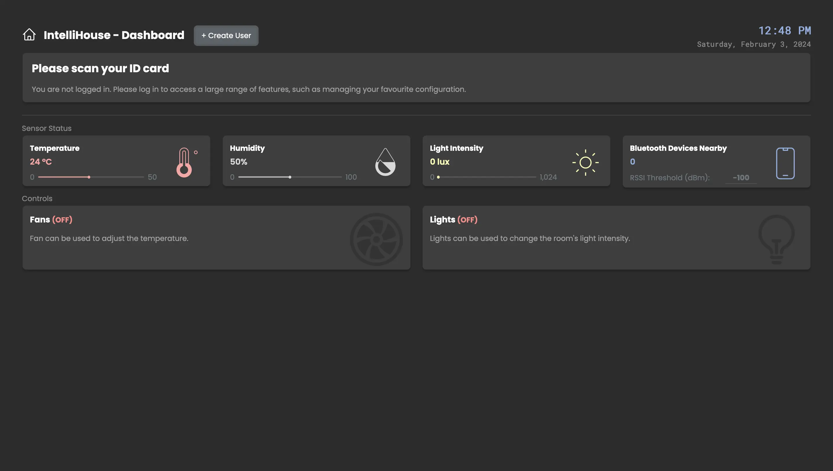 IntelliHouse project screenshot