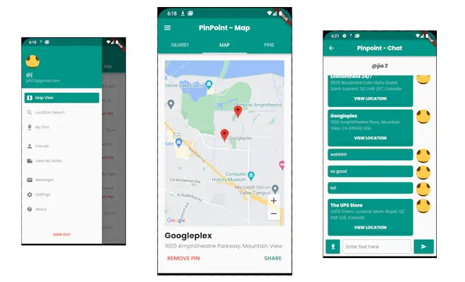 PinPoint project screenshot
